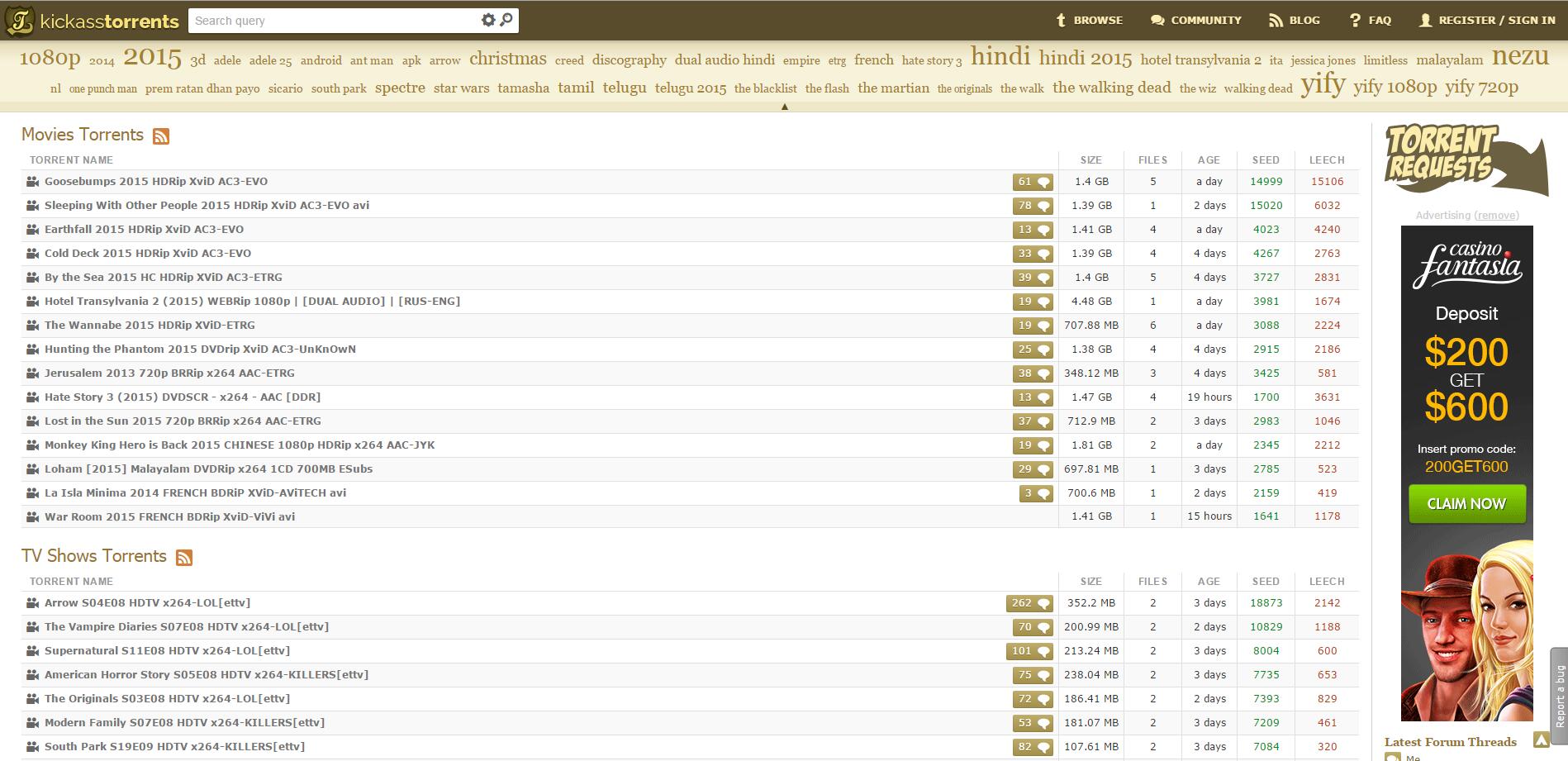 KAT - Kickass Torrents