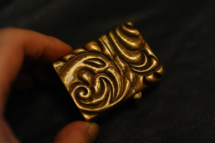 奥格瑞玛 ZI 青铜精铸素版打火机 光面煤油打火机