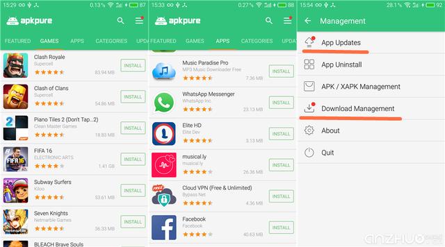 APKPure v1.1.7 for Android