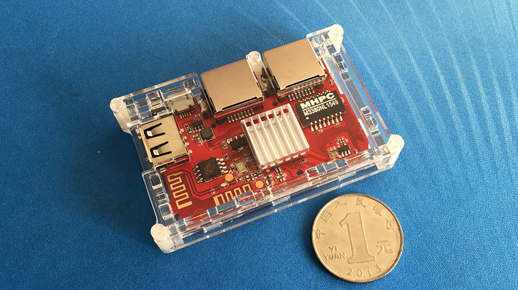 超迷你 MT7620N 双网口 OpenWrt 无线路由器 16M 64M USB