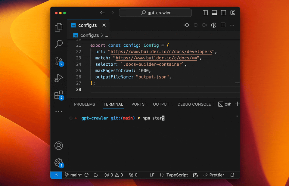 GPT-Crawler ：一个开源的知识库自动爬虫工具