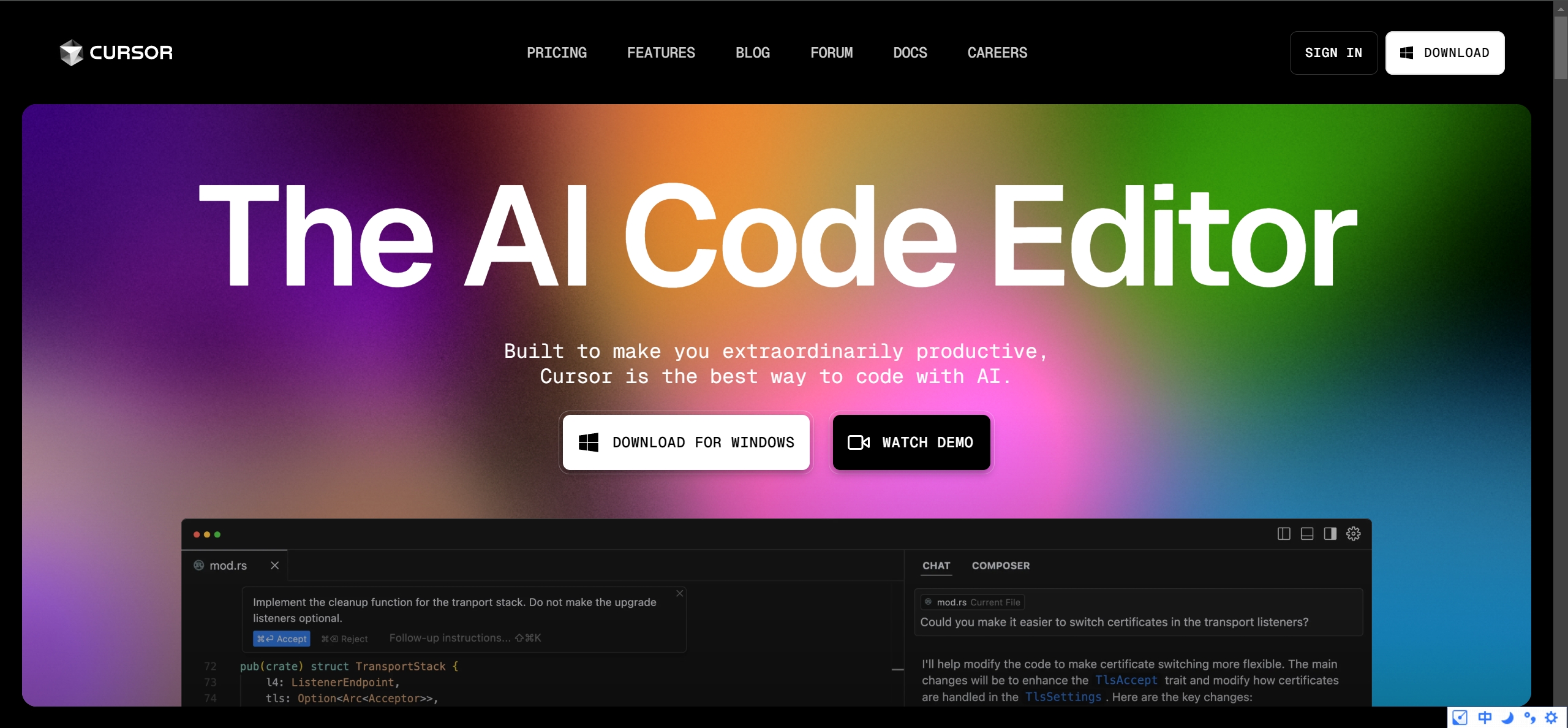 Cursor - AI代码编辑器
