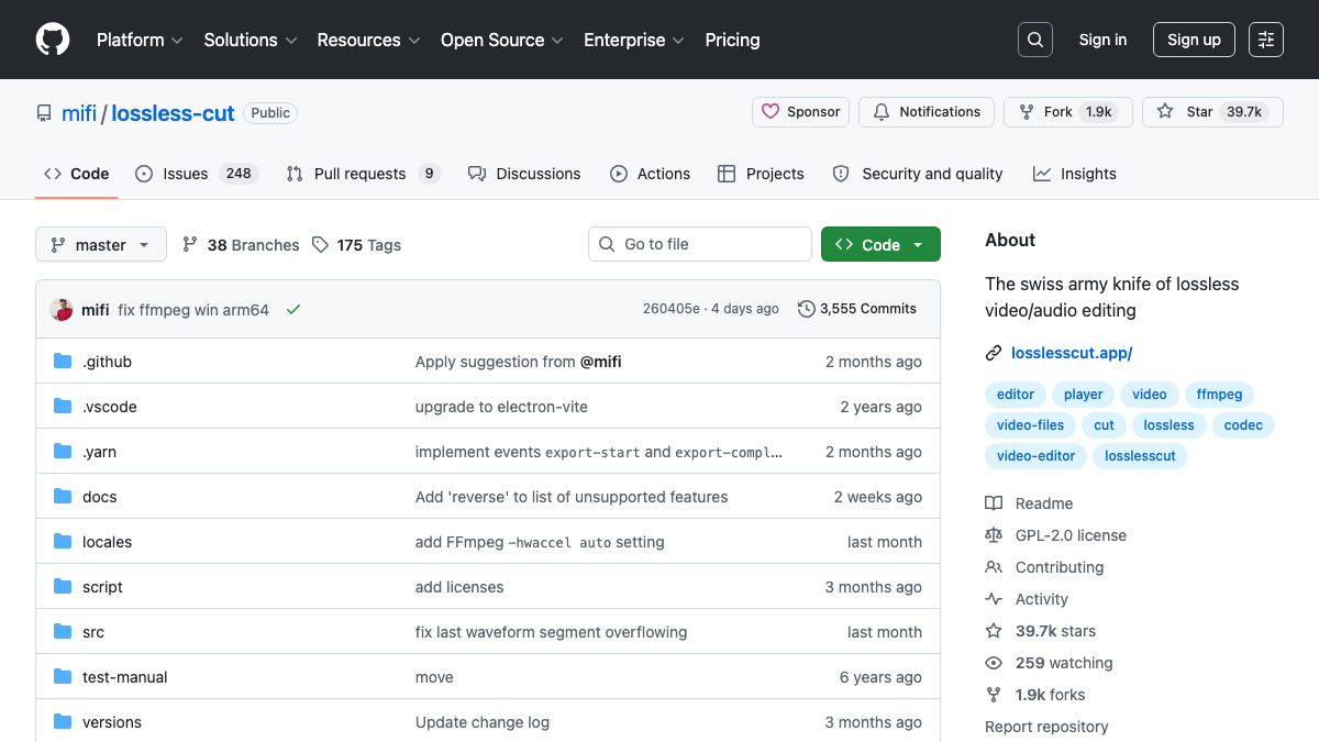 LosslessCut - 无损视频剪辑工具