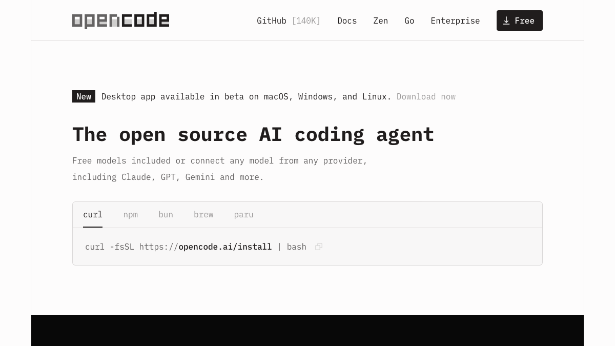 OpenCode - 开源AI编程代理
