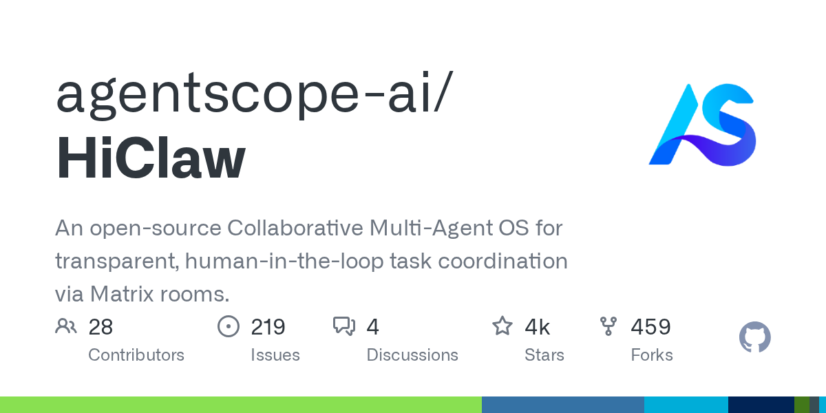 HiClaw - 多Agent协作平台