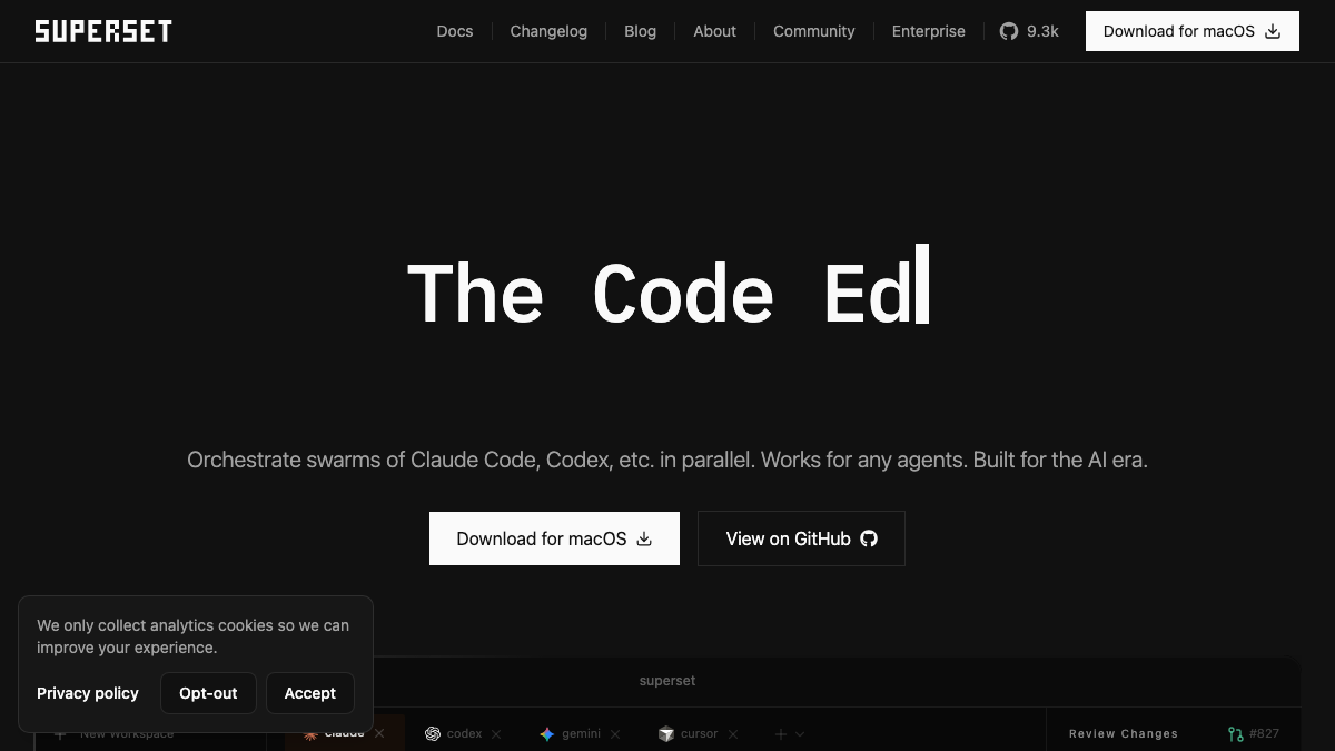 Superset - 并行运行 10+ 编码代理