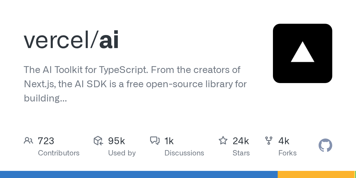 Vercel AI SDK - TypeScript AI 工具包