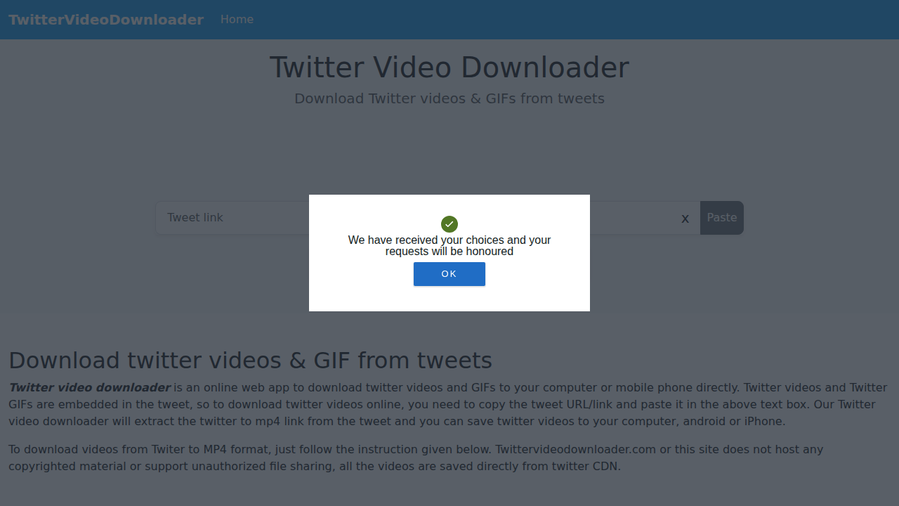 Twitter Video Downloader - 免费推文视频/GIF 在线下载