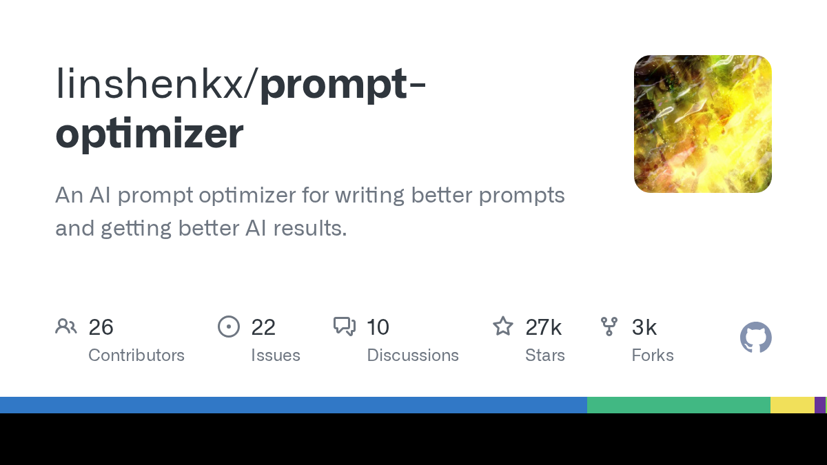 prompt-optimizer - AI提示词优化器（27k⭐ | Web/桌面/插件/Docker）