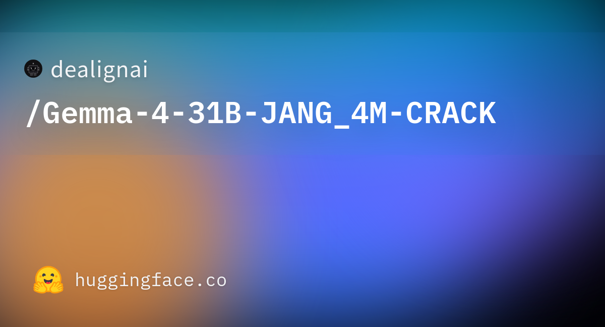 Gemma 4 31B JANG CRACK — MLX 原生去审查模型