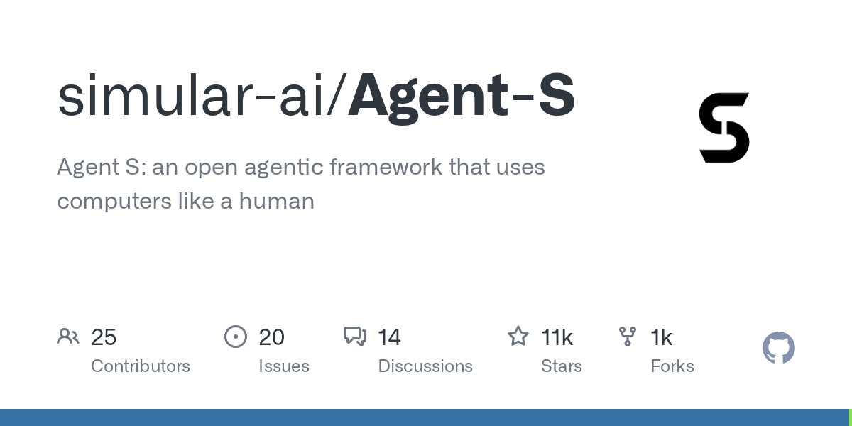 Agent-S - 超越人类水平的开源 GUI Agent 框架