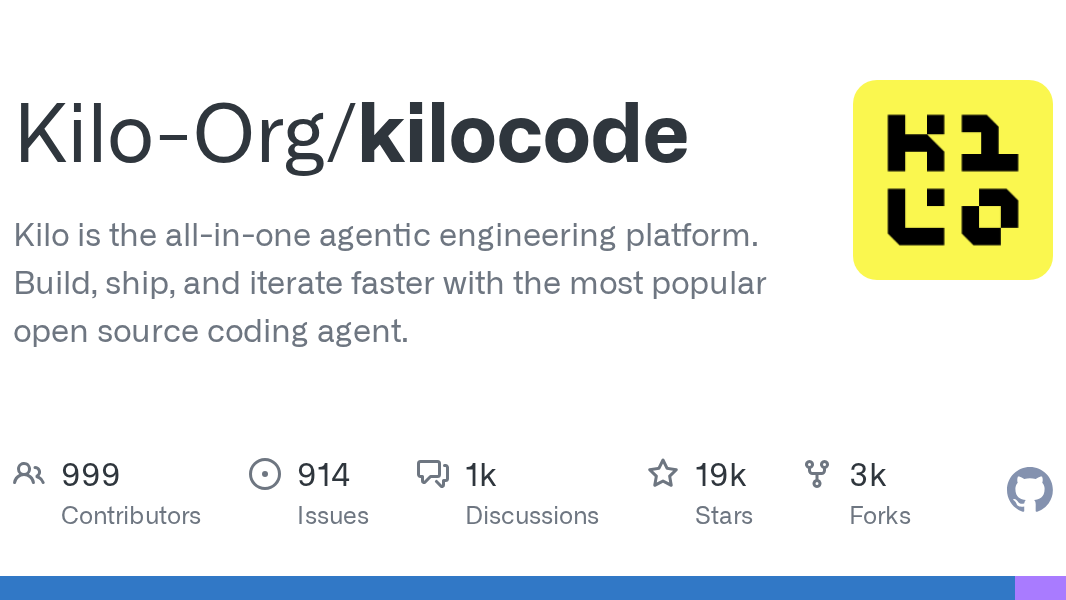 Kilo - 开源 AI 编程助手，支持 VS Code / JetBrains / CLI / Cloud
