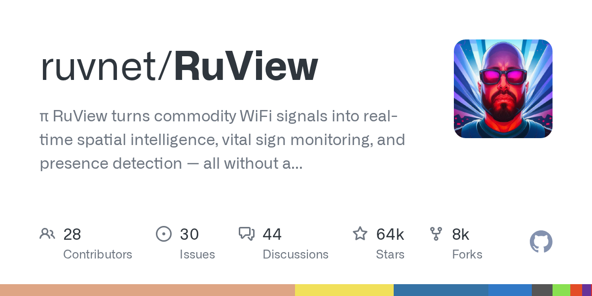 RuView - 用 WiFi 信号透视墙壁，实时空间感知与生命体征监测