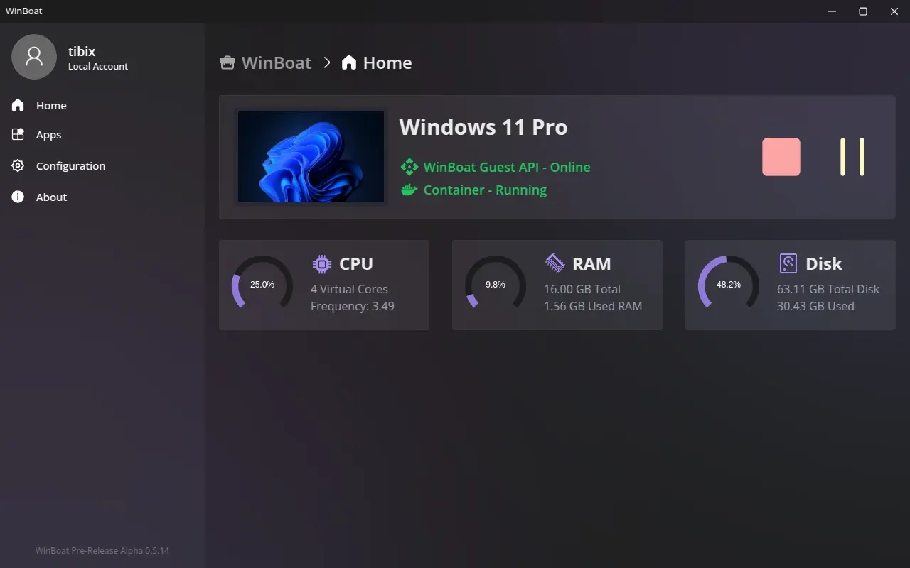 WinBoat - Linux上无缝运行Windows应用