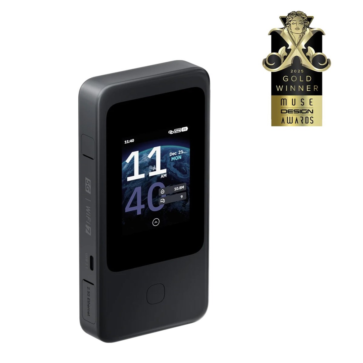 GL.iNet Mudi 7 (GL-E5800) 5G便携旅行路由器