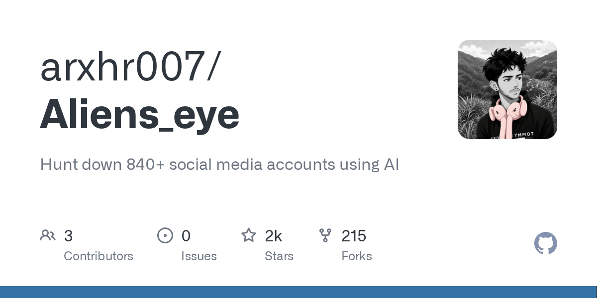 Aliens Eye — AI驱动的社交媒体用户名扫描工具(840+平台)