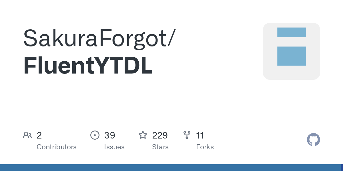 FluentYTDL — 专业级YouTube视频下载器，Fluent Design界面