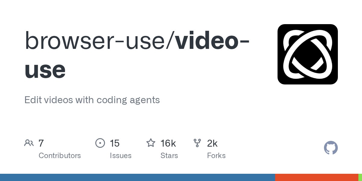video-use — AI代理剪辑视频