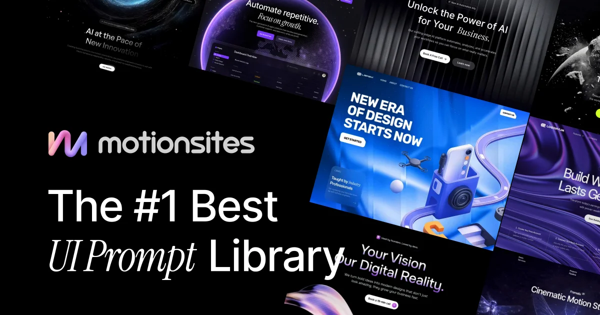 MotionSites - AI网站Prompt库