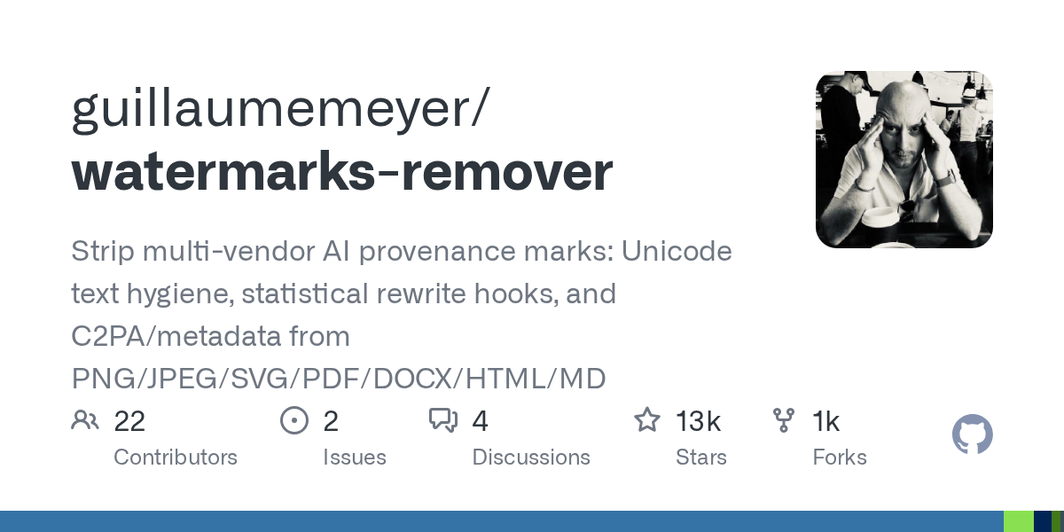 watermarks-remover - AI生成内容痕迹清洁器