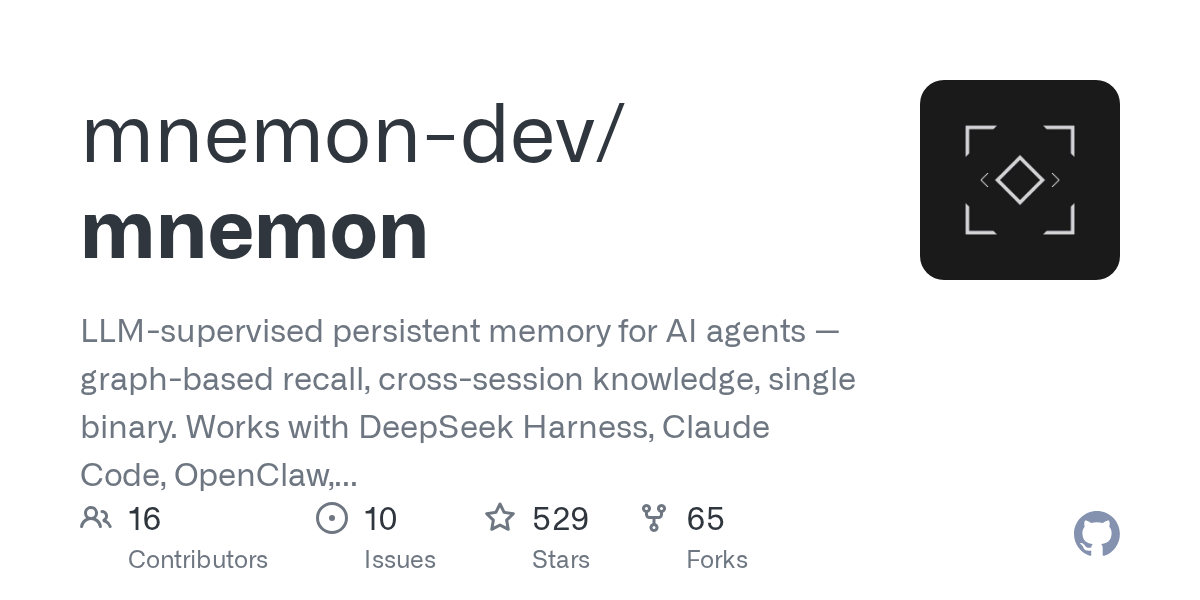 Mnemon:AI 智能体的持久记忆系统