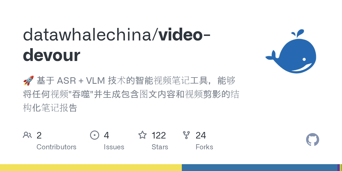 VideoDevour - 视频吃进去,图文报告吐出来