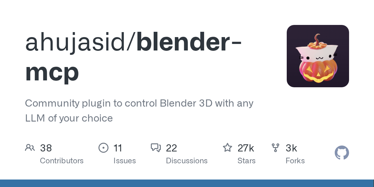 Blender MCP - 一句话让 AI 帮你建模（Claude/Cursor 直连 Blender 3D）