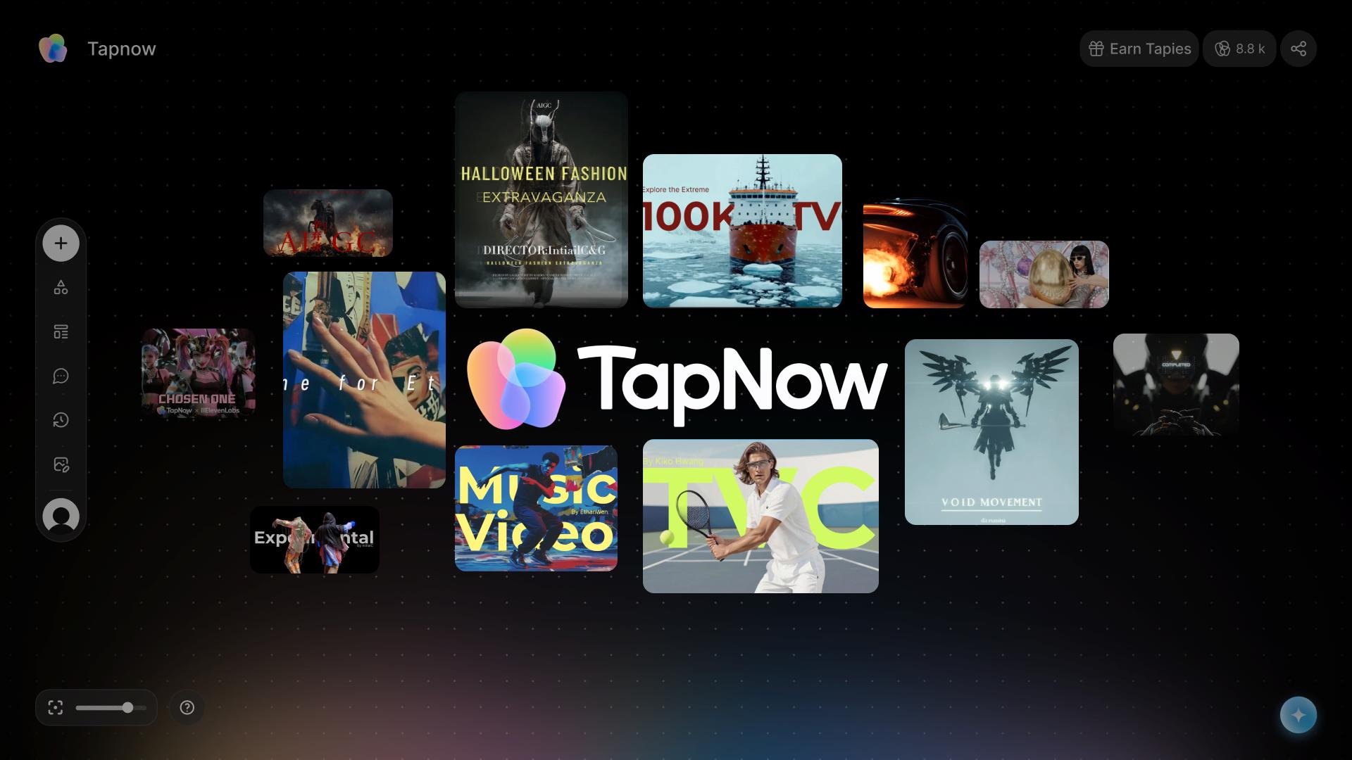 TapNow — Agent 驱动的创意画布（Creative OS）